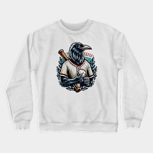 crows play baseball Crewneck Sweatshirt